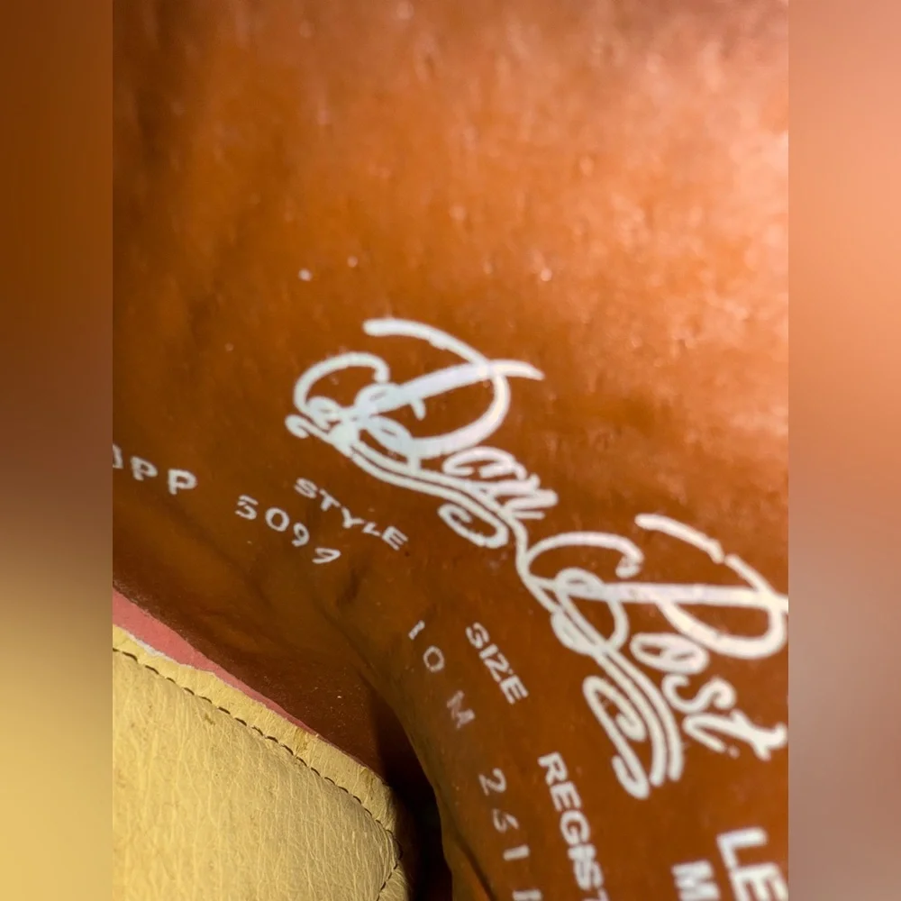 Dan Post Ladies Tan Oiled Mule with Studs and Cushion Comfort Insole DPP5099 - Picture 6 of 8